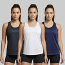 Kit 3 Regatas Nadador Feminina Dry Fit