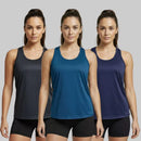 Kit 3 Regatas Nadador Feminina Dry Fit