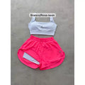 Conjunto de Short Duplo em Poliamida e Tactel