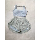 Conjunto de Short Duplo em Poliamida e Tactel