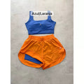 Conjunto de Short Duplo em Poliamida e Tactel