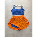 Conjunto de Short Duplo em Poliamida e Tactel