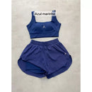 Conjunto de Short Duplo em Poliamida e Tactel