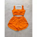 Conjunto de Short Duplo em Poliamida e Tactel