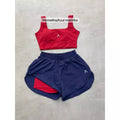 Conjunto de Short Duplo em Poliamida e Tactel