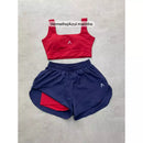 Conjunto de Short Duplo em Poliamida e Tactel