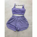 Conjunto de Short Duplo em Poliamida e Tactel
