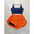 Conjunto de Short Duplo em Poliamida e Tactel