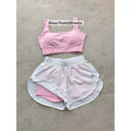 Conjunto de Short Duplo em Poliamida e Tactel