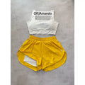 Conjunto de Short Duplo em Poliamida e Tactel