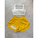 Conjunto de Short Duplo em Poliamida e Tactel