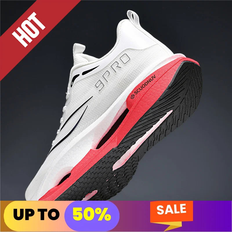 INS Running Shoes Men Sports Marathon Carbon Board Breathable Lightweight Women Comfortable Athletic Leisure Sneakers Soft Tenis