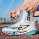 Men Women Running Shoes Carbon Plate Sneakers Marathon Training Shoes Breathable Walking Shoes Anti-slip Tennis Shoes Gym Shoes