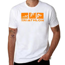 Triathlon modern icons T-Shirt man tshirt t shirt man luxury cotton t shirts man 100% T-shirt