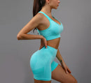 Yoga Suit Yoga Sports Underwear Women's Fitness Suit Vest Running Sports Yoga Shorts Set Yoga Set  Workout Set