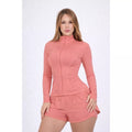 Jaqueta Fitness Feminina Slim Fit com Proteção UV
