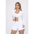 Jaqueta Fitness Feminina Slim Fit com Proteção UV
