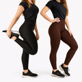 Kit 2 Legging Feminina Poliamida Zero Transparência Academia
