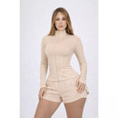 Jaqueta Fitness Feminina Slim Fit com Proteção UV